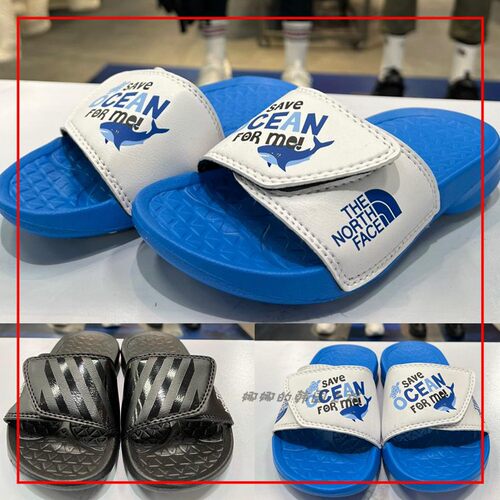 户外沙滩儿童魔术贴凉拖鞋