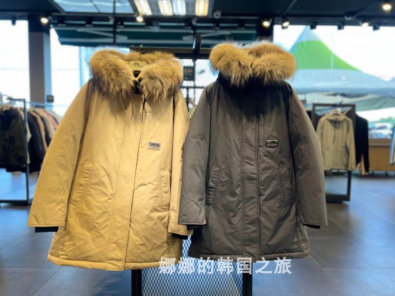 NEPA 韩国代购直邮22冬女户外连帽毛领中长工装鸭绒羽绒服7I82063