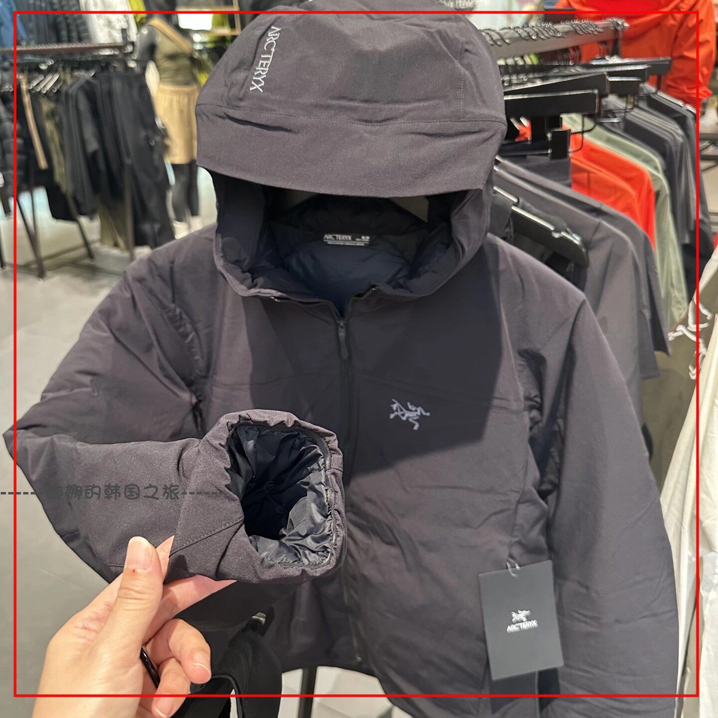 韩国代购ARC'TERYX始祖鸟EPSILON DOWN 防风软壳羽绒服外套X9895
