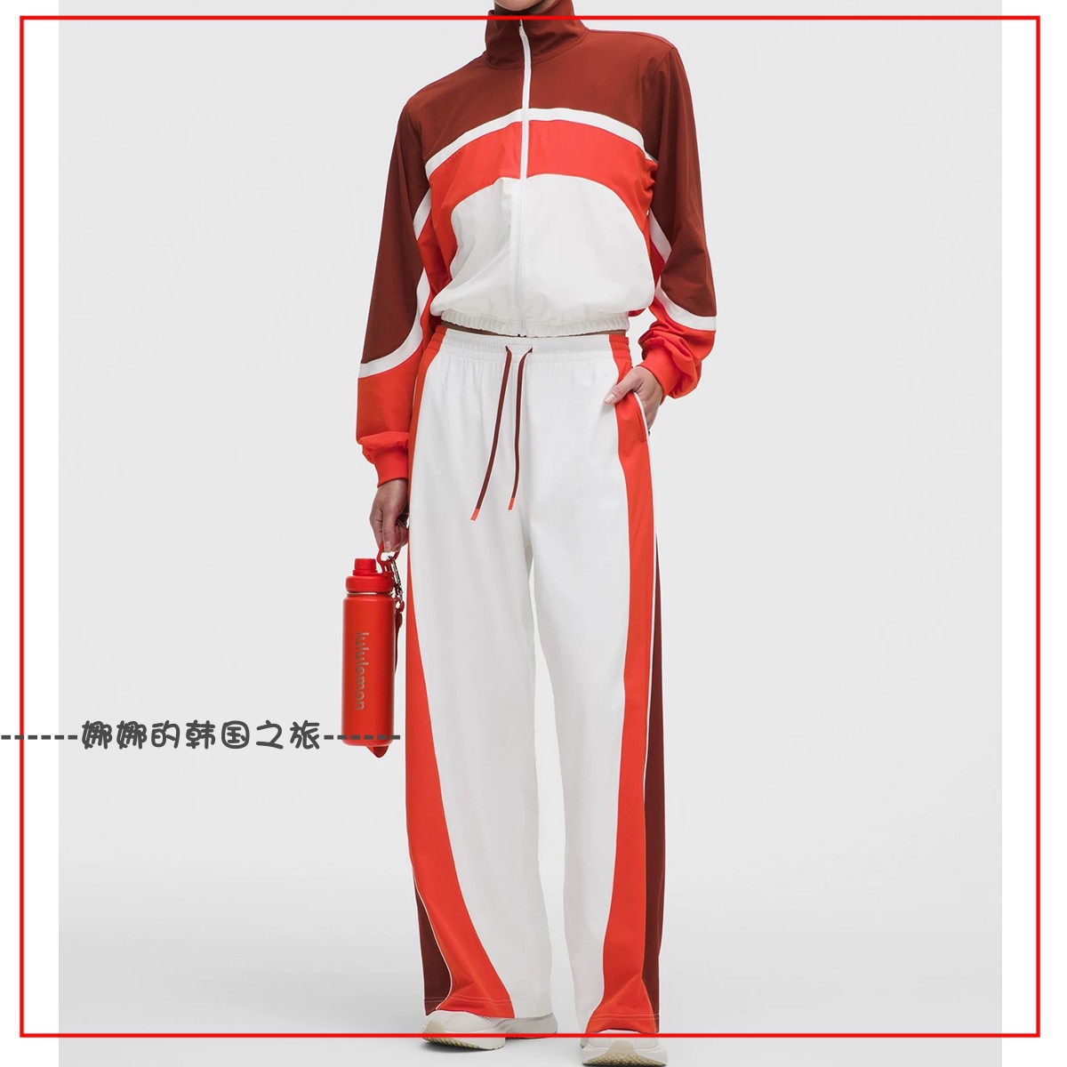 韩国代购lululemon Court Champ女网球夹克防晒衣长裤套装LW3KGUS