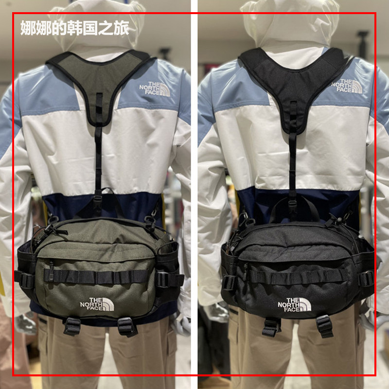 韩国代购THE NORTH FACE/北面男女户外双肩登山腰包斜挎包NN2HM51