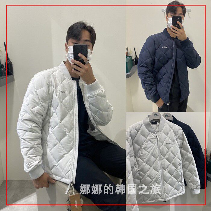 NEPA 韩国代购直邮 22冬男款户外防水轻便鹅绒羽绒服外套7I72044