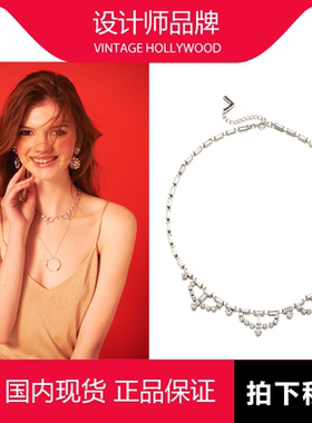 施华洛世奇韩国水晶可调节项链