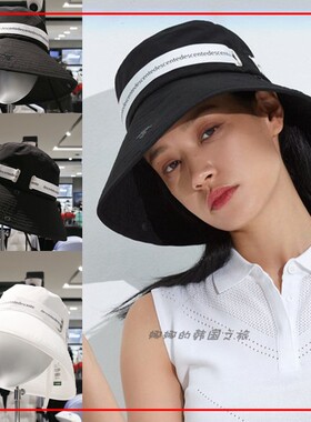韩国直邮代购女宽檐运动休闲户外防晒渔夫帽DN12WFCP24