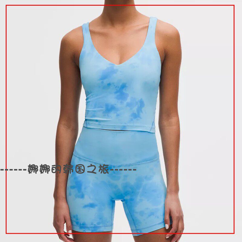 韩国代购lululemon Flow Y 女运动内衣 A/B Align™ 短裤 6"套装