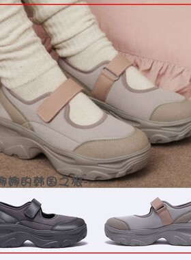 韩国代购OTZShoes lomita丑萌鞋 厚底玛丽珍鞋魔术贴FLOTEA3W39