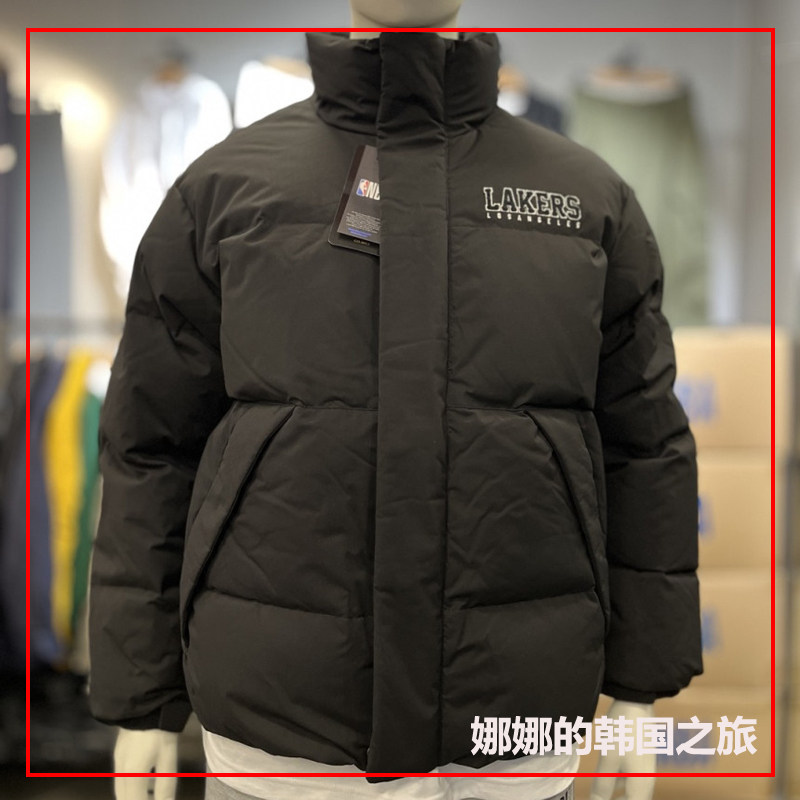 韩国代购正品NBA男女同款鸭绒羽绒服户外保暖棉服外套N234DW031