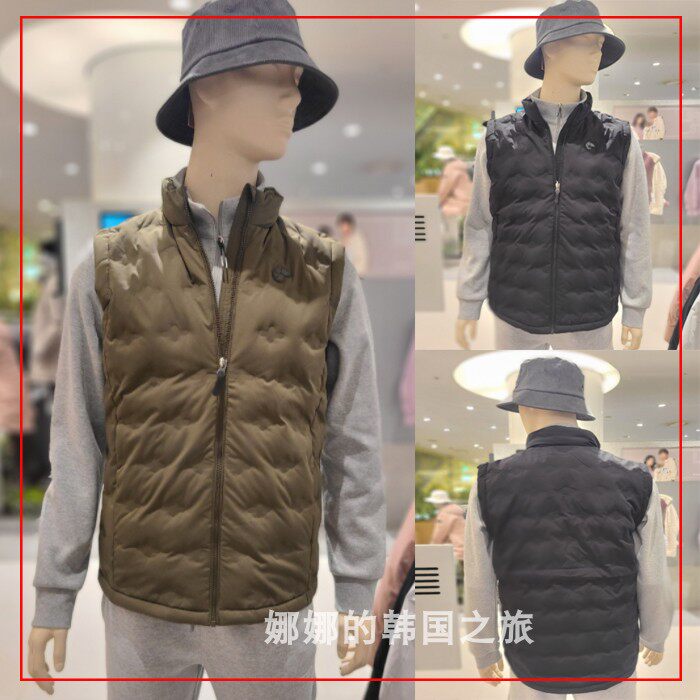 NEPA 韩国代购直邮22冬男款立领户外轻质立领鹅绒羽绒马甲7I51301