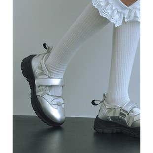 韩国代购rockfish机能鞋休闲鞋 增高5cm芭蕾美学运动少女学生单鞋