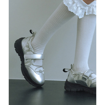 韩国代购rockfish机能鞋休闲鞋 增高5cm芭蕾美学运动少女学生单鞋