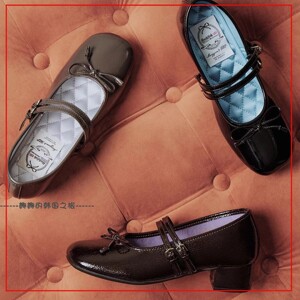 韩国代购rockfish 绑带蝴蝶结玛丽珍鞋漆皮增高4cm日常粗跟单鞋