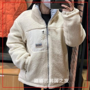 NEPA 韩国代购直邮22冬男女户外立领双面穿抓绒鸭绒羽绒服7IF2061