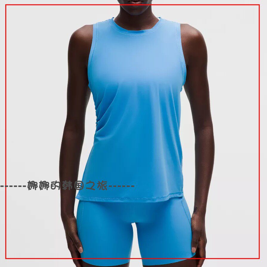 韩国代购lululemon露露乐蒙侧边露背背心Fast and Free 短裤 6"
