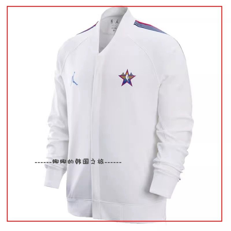 韩国代购Jordan xNBA 联名款 速干拉链开襟长袖夹克 男款 HF5809