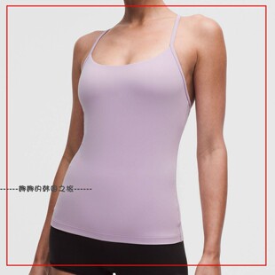 韩国代购lululemon露露乐蒙Flow Y 女士运动背心B/C有胸垫LW1GDDS