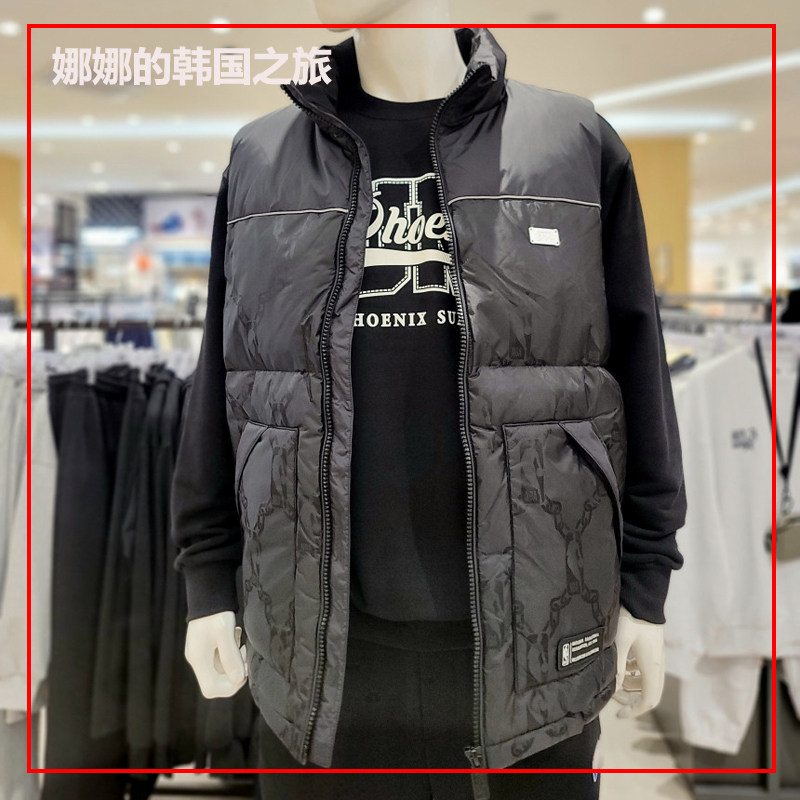 NBA男女同款鸭绒羽绒服马甲背心