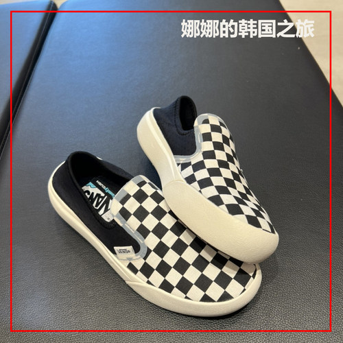 VANS范斯棋盘格懒人一脚蹬板鞋