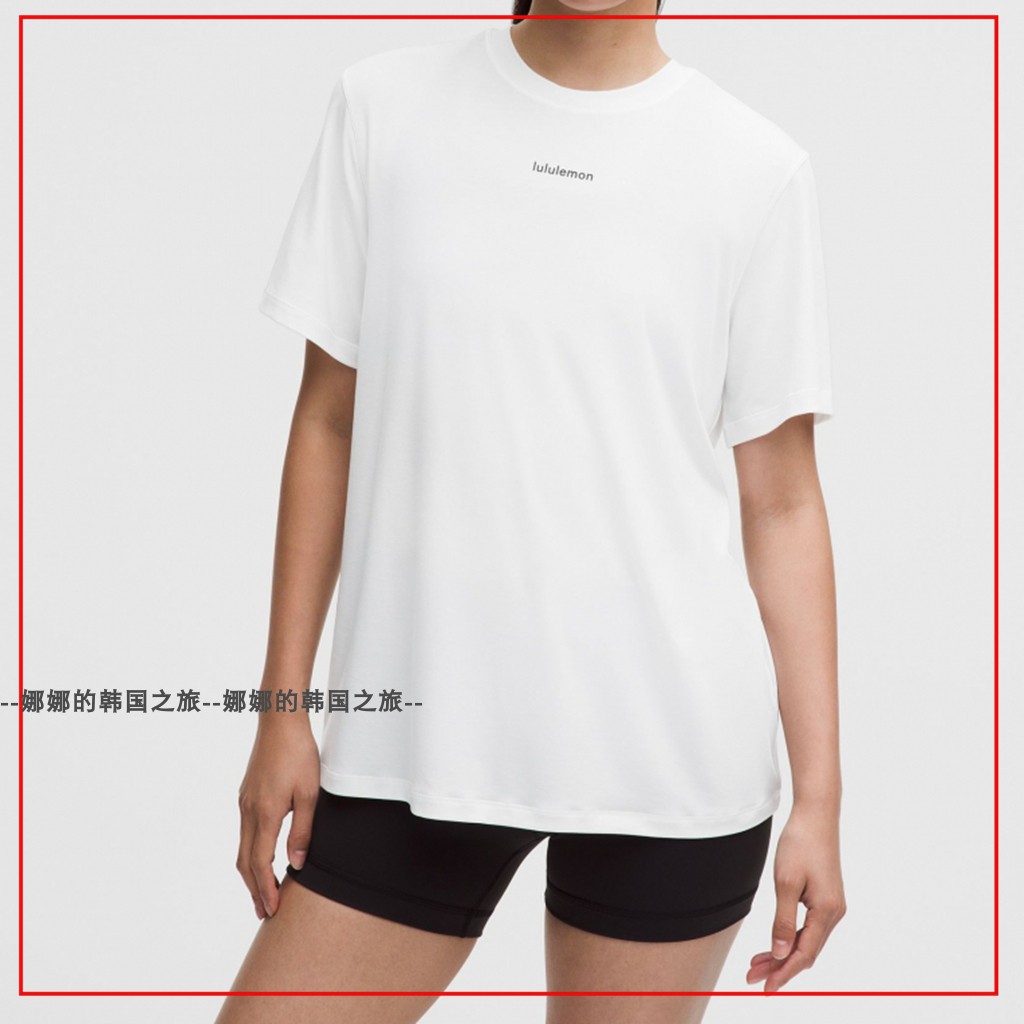 韩国代购lululemon露露乐蒙吸汗速干简约舒适百搭T恤女款LW3KHPS