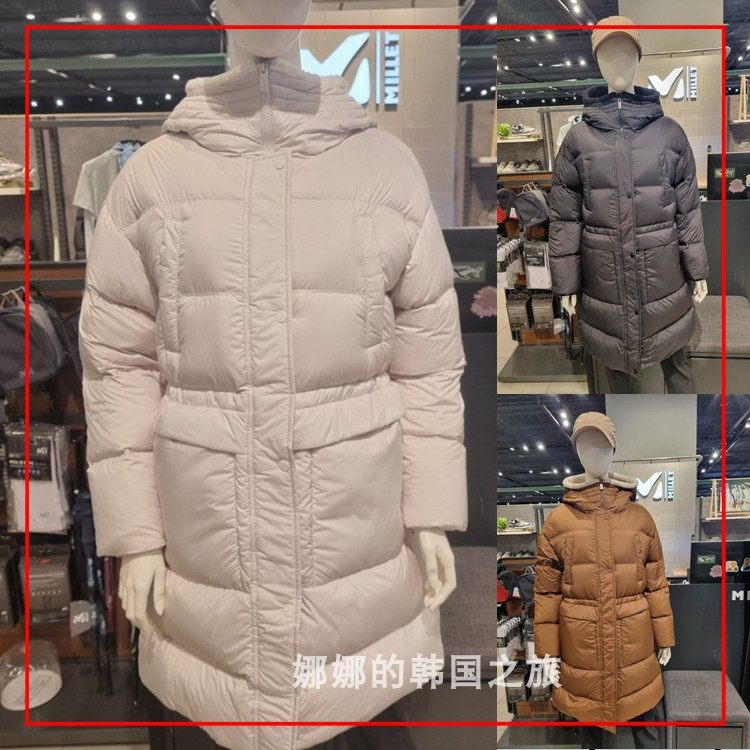 韩国直邮代购MILLET觅乐羽绒服女士冬季保暖鹅绒休闲连帽外套