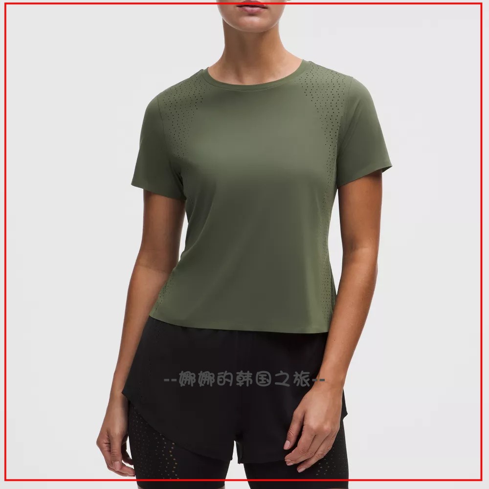 lululemon女士跑步速干短袖T恤