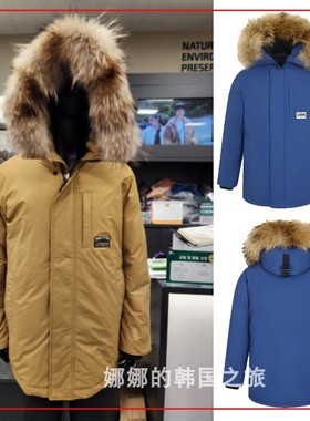 NEPA 韩国代购直邮22冬男连帽防风保暖工装户外鸭绒羽绒服7I72063