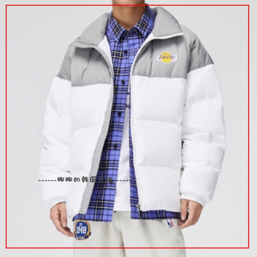 韩国代购Jack Jones/杰克琼斯NBA联名湖人队棉服面包服 222409029