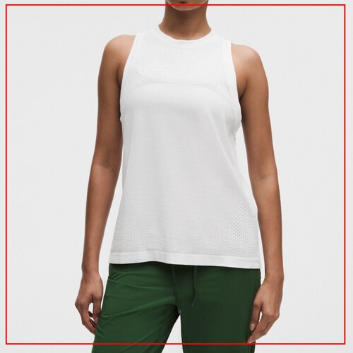韩国代购lululemon Swiftly Relaxed女士宽松运动无袖背心LW1GAIS