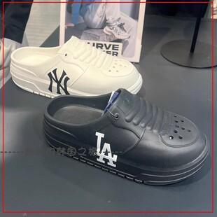 韩国代购MLB 男女同款运动户外沙滩凉鞋洞洞鞋半拖鞋3ASQC0153