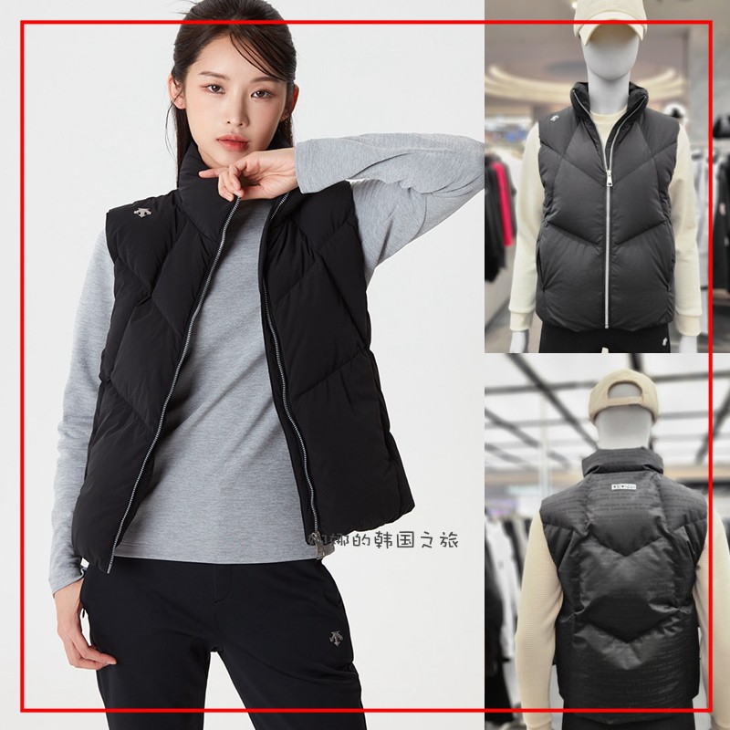 韩国代购正品冬季鹅绒加厚羽绒马甲背心女款防风保暖SO322SDV91