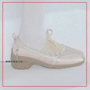 韩国代购rockfish联名illit复古芭蕾风增高4.5cm玛丽珍甜美休闲鞋