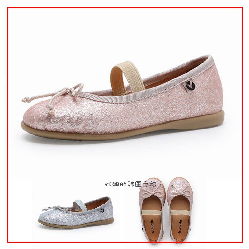 韩国代购VICTORIA维多利亚女童芭蕾舞鞋儿童布鞋软底单鞋1046109
