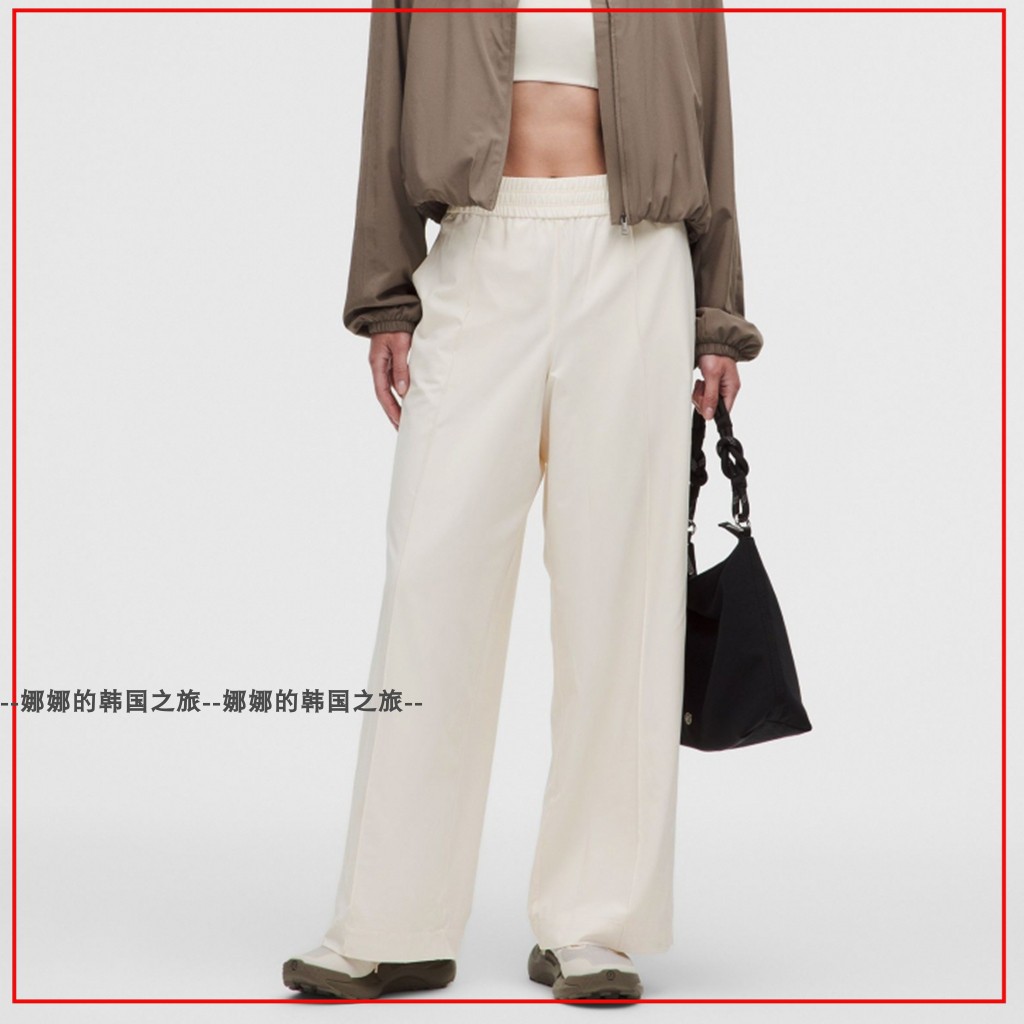 韩国代购lululemon Breezily 女士中腰长裤速干芯吸亚洲版LW5IYTA