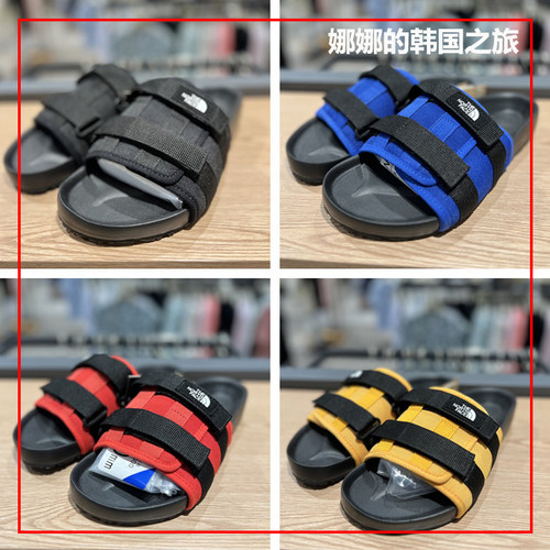 北面男女款魔术贴拖鞋外穿凉鞋
