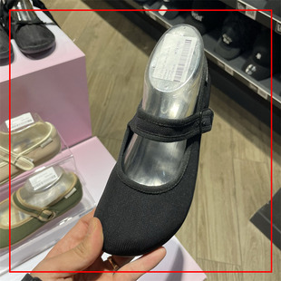 韩国直邮代购 OTZ 方头扣带拼接复古休闲鞋丑萌鞋玛丽珍鞋女