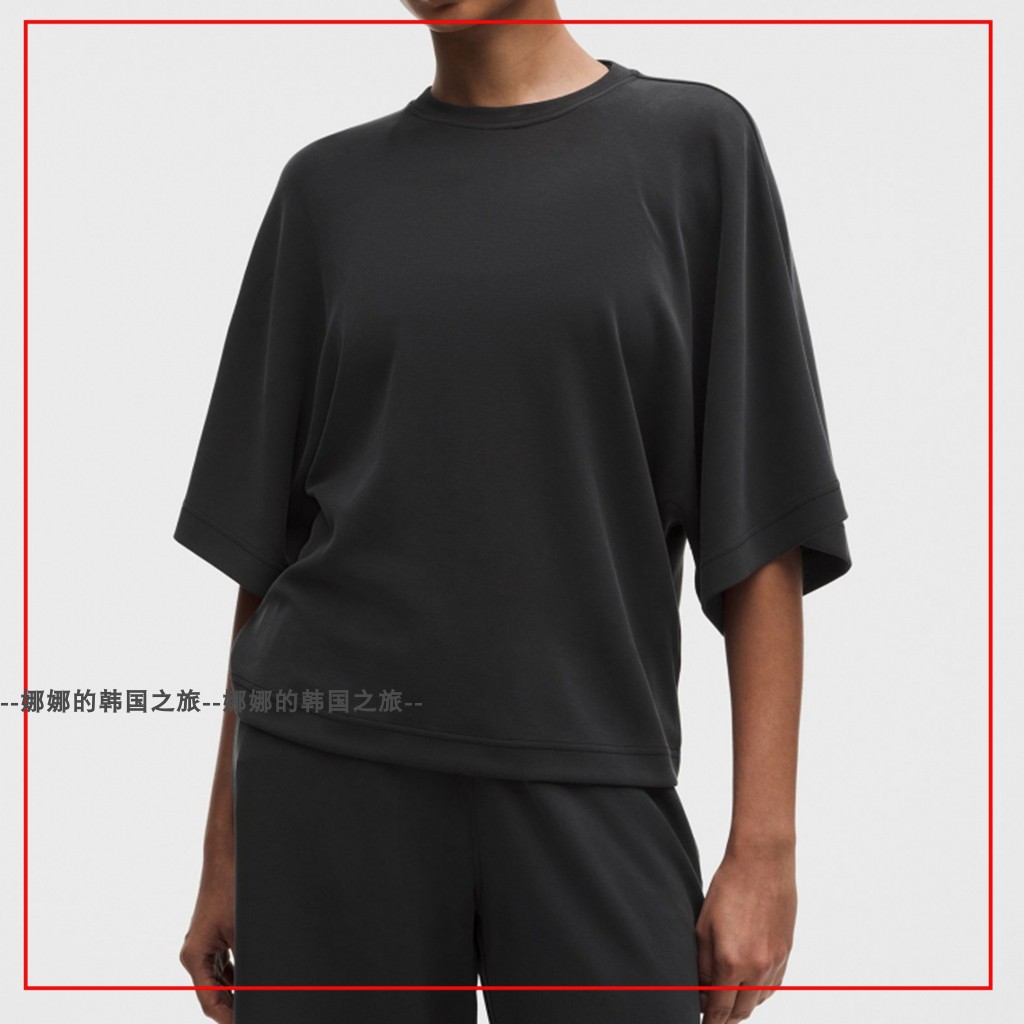 韩国代购lululemon露露乐蒙Softstreme短袖圆领中袖T恤棉LW3KUJS