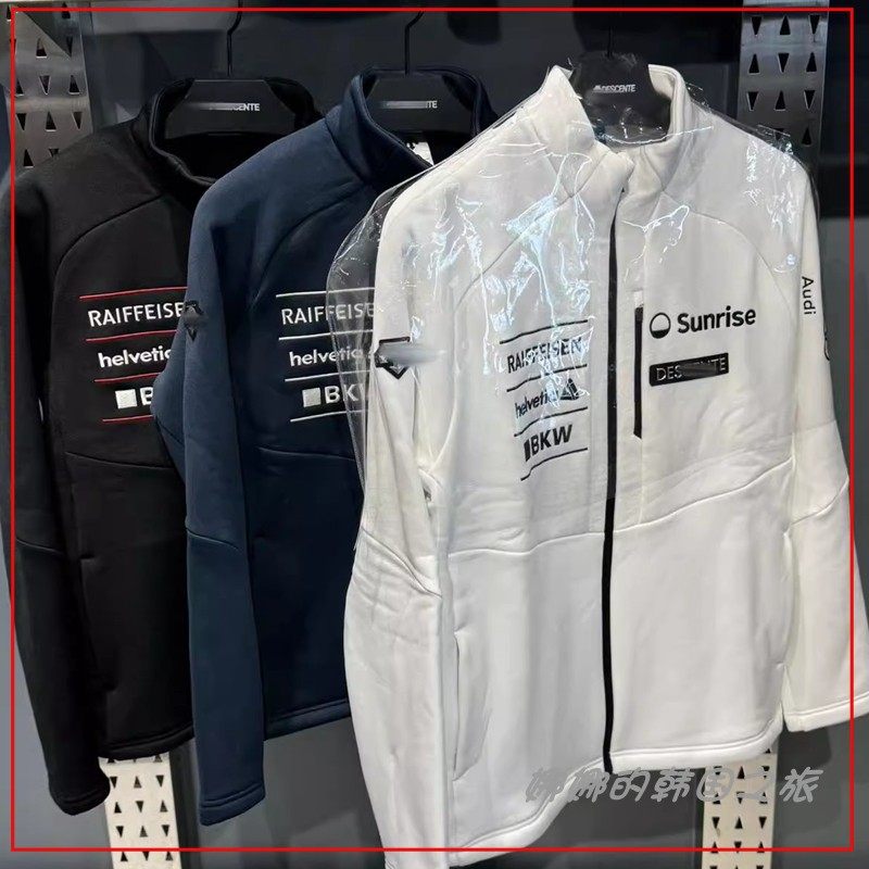 韩国品牌代购男女通用运动外套加绒奥迪联名款休闲外套SP423SFTO1