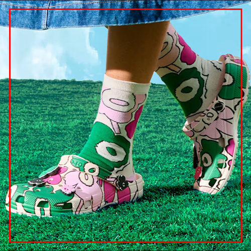 韩国代购Crocs卡骆驰 女Marimekko Classic Clog联名洞洞鞋211122