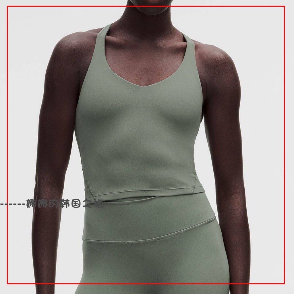 韩国代购lululemon露露乐蒙Align女士运动背心A/B胸垫可拆LW1GARS