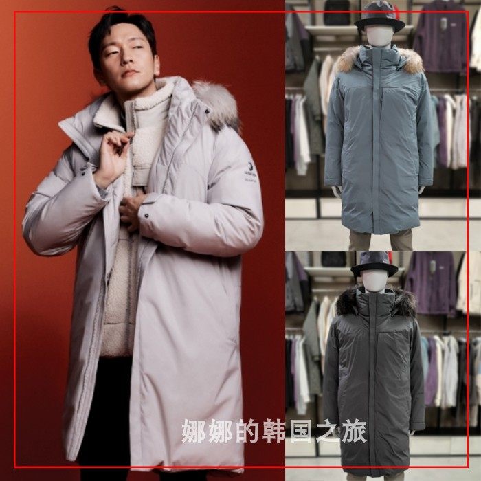 BLACKYAK/布来亚克 韩国代购22冬男工装中长鹅绒羽绒服1BYPAW2009