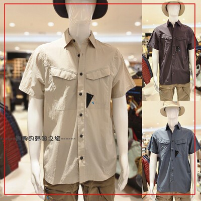 韩国代购Klattermusen攀山鼠Syn守护神席恩户外休闲短袖衬衫10449