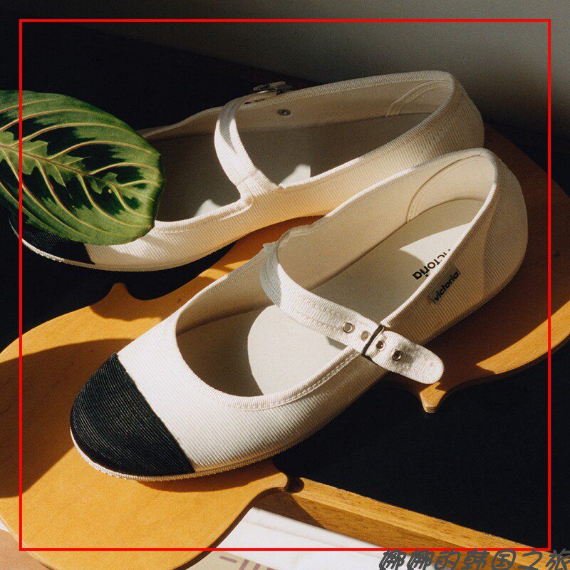 韩国直邮代购VICTORIA SHOES软底舒适搭扣芭蕾单鞋女浅口平底日常