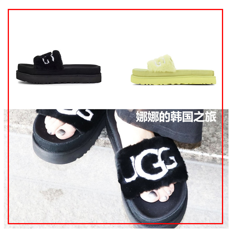 UGG女款拉顿凉拖厚底凉鞋