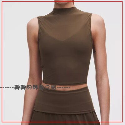 lululemonNulu高领网纱背心女