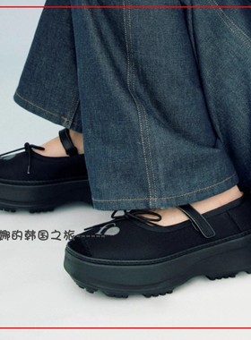 韩国代购flct 厚底 Glow platform玛丽珍鞋 增高可爱方头爱心单鞋