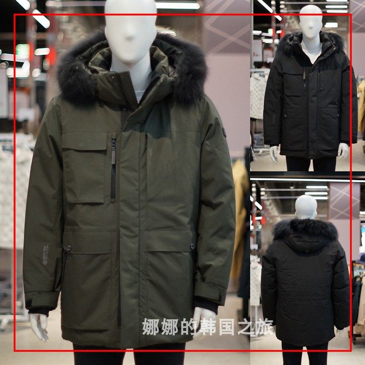 韩国直邮代购MILLET觅乐羽绒服冬季保暖男士加厚派克服中长款外套