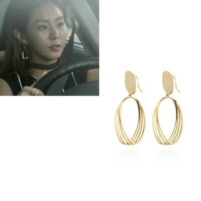 韩国耳环金宥真同款