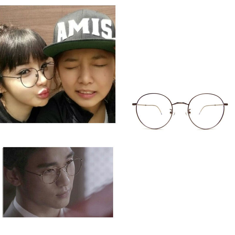 韩国正品代购roommate金秀贤明星大爱Verris iron2圆形时尚眼镜