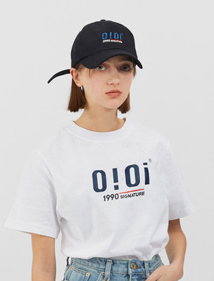 韩国代购52 52 by oioi正品夏装1990英文短袖T恤男女同款O!OI潮