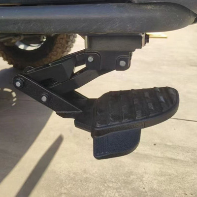 适用JEEP Gladiator角斗士牧马人JT后杠折叠小踏板隐藏伸缩梯子