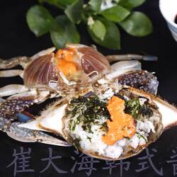 普乐韩式酱蟹酱油蟹腌大螃蟹膏梭子蟹东港酱母蟹丹东崔大海冻蟹